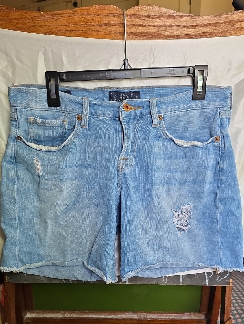 Lucky Brand Light Blue Denim Shorts with Contrast Stitching